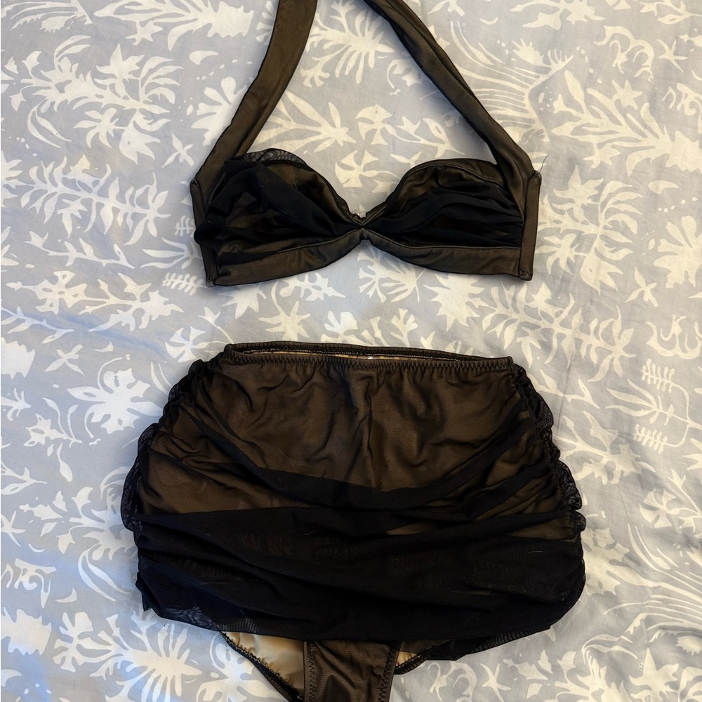 Norma Kamali Black Bikini Set